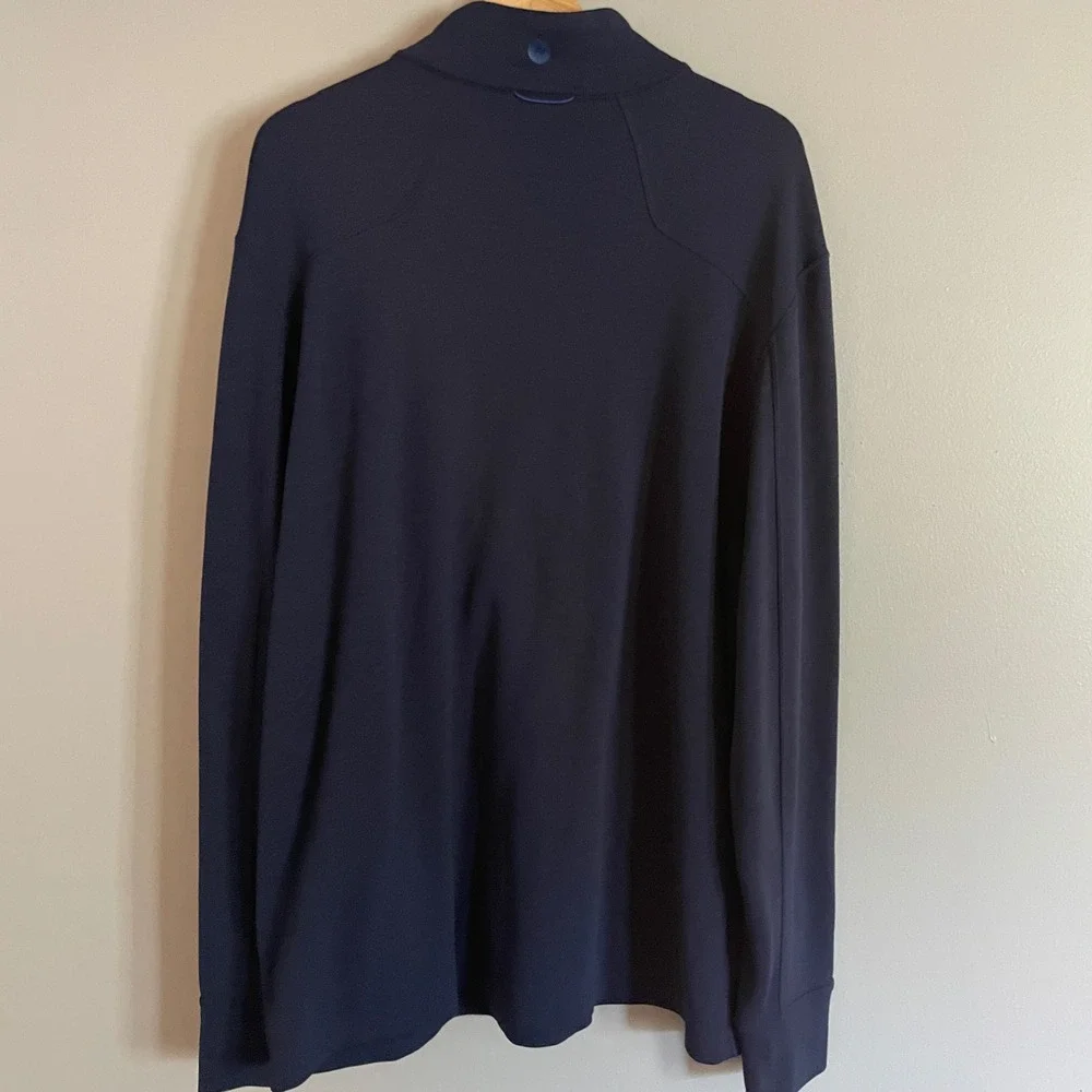 Marmot Pullover Mens XXL Blue Yellow 1/4 Zip Grid Fleece Pocket Gorpcore SCC-569